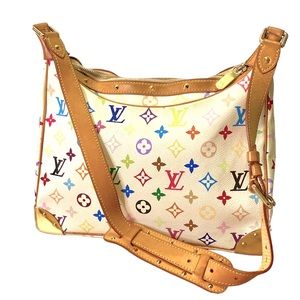 Retired LOUIS VUITTON Monogram Multicolor Boulogne Shoulder Bag Free Shipping